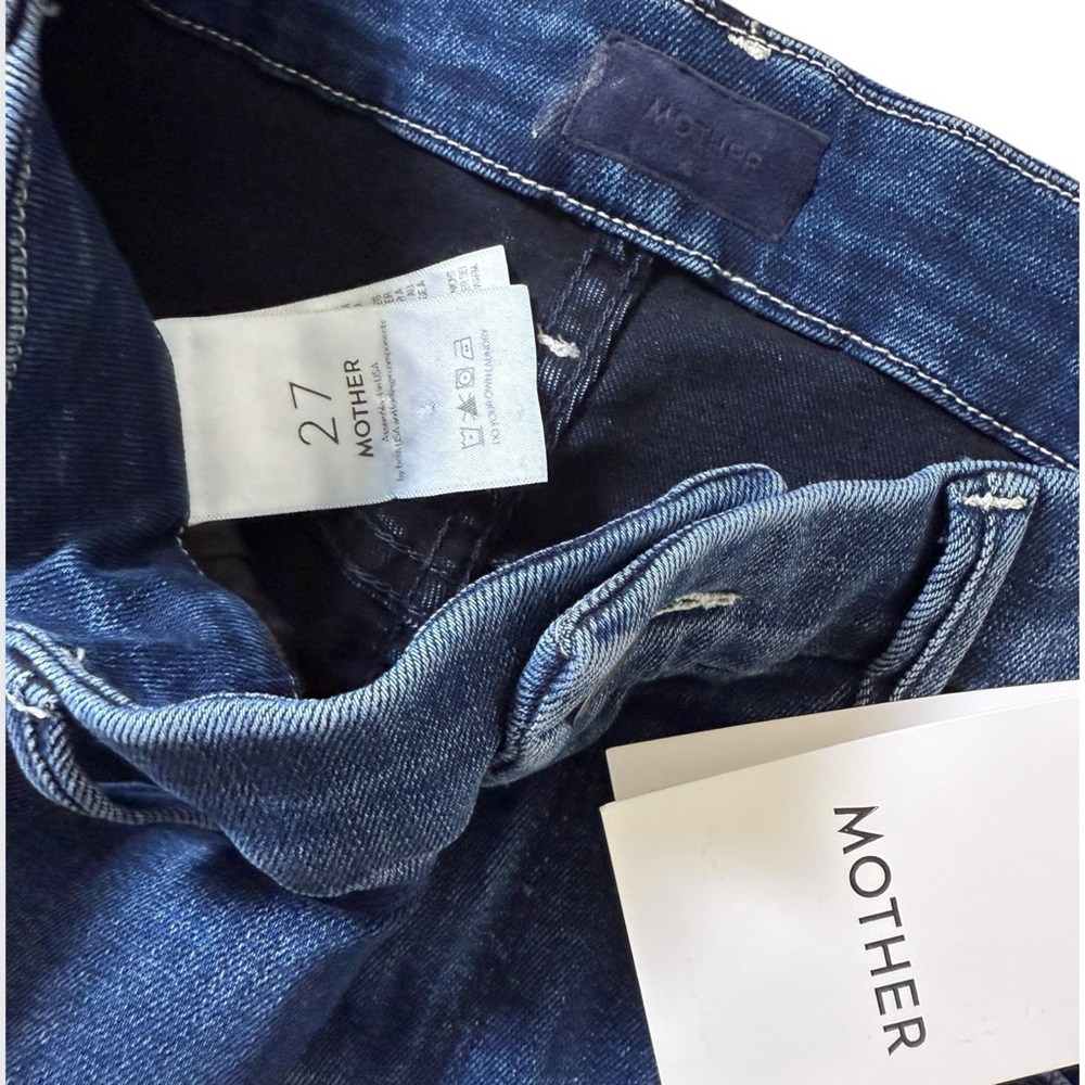 Mother High Waisted Jeans Looker Ankle Watch Me Size 27 - Picture 5 of 10